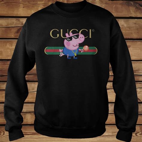 peppa pig gucci shirt uk|Gucci flying pig sweatshirt.